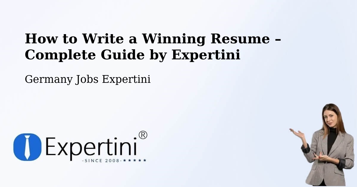 Resume Writing Guide for Job Seekers – Börtlingen - Börtlingen, Germany Jobs Expertini